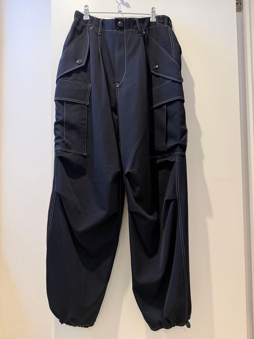 日本製コッキKHOKIウール100%ブラックカーゴパンツ KHOKI（コッキ） メンズ パンツ カーゴパンツ 「KHOKI / コッキ