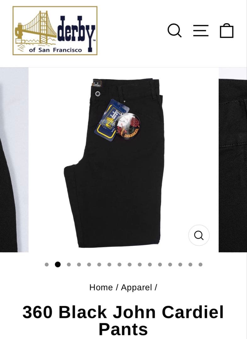 新品未使用 ダービーオブサンフランシスコ フリスコパンツ w36 - メルカリ