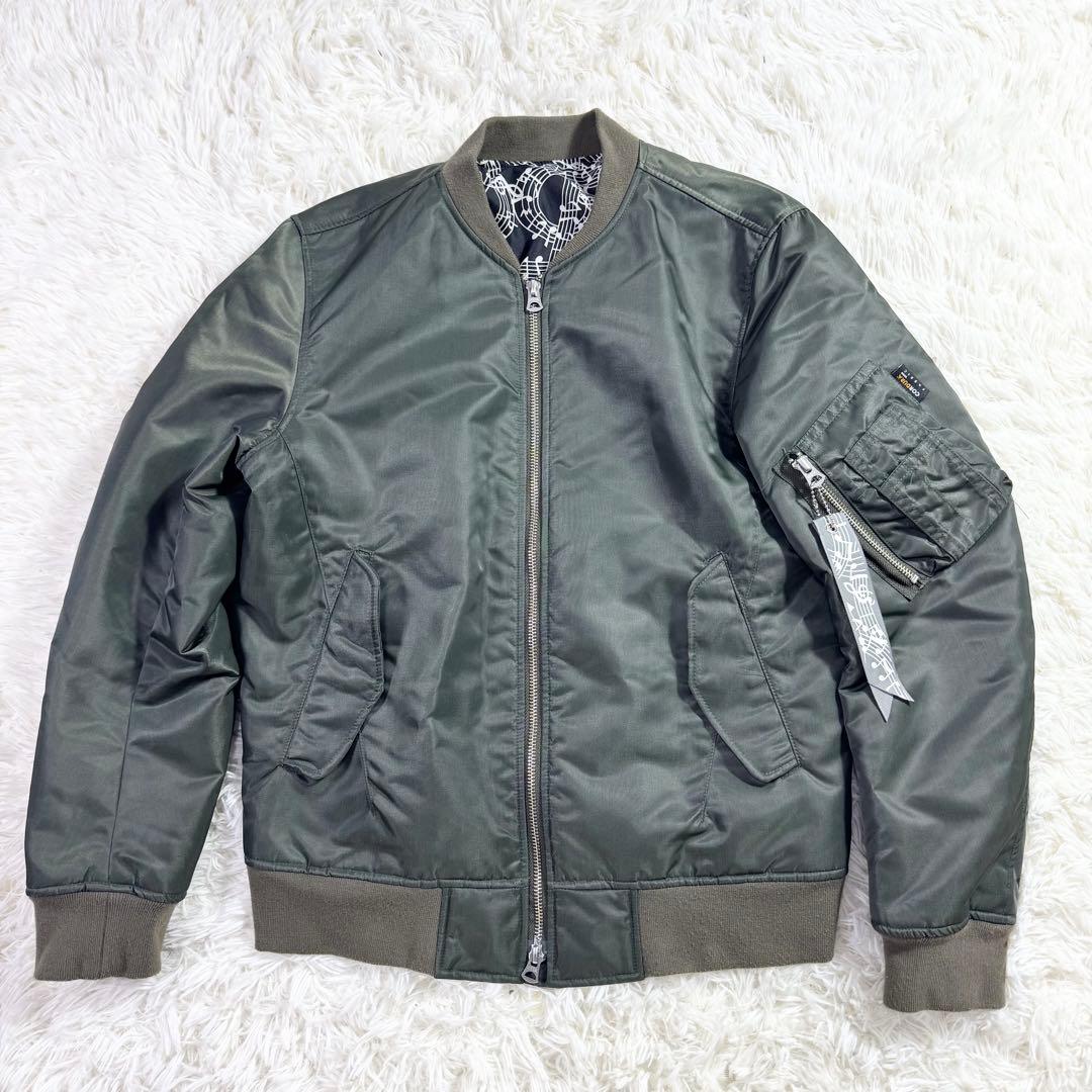 極美品】ナンバーナイン×STUDIOUS 別注 MA-1 音符柄 カーキ 1 - メルカリ