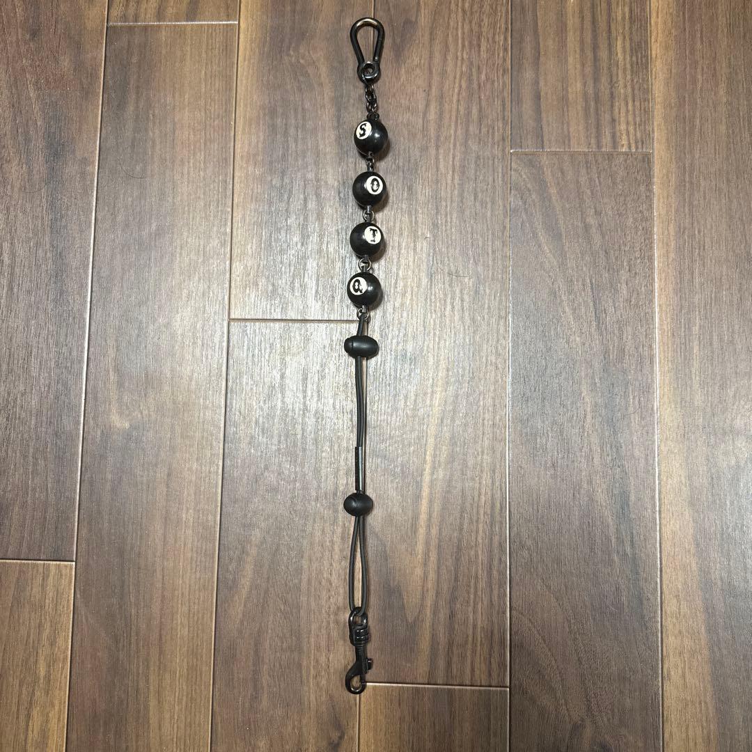 美品 紐リペア済み スワイプオンザクワイエット ビリヤード型ウォレットチェーン 美品 紐リペア済み スワイプオンザクワイエット ビリヤード型