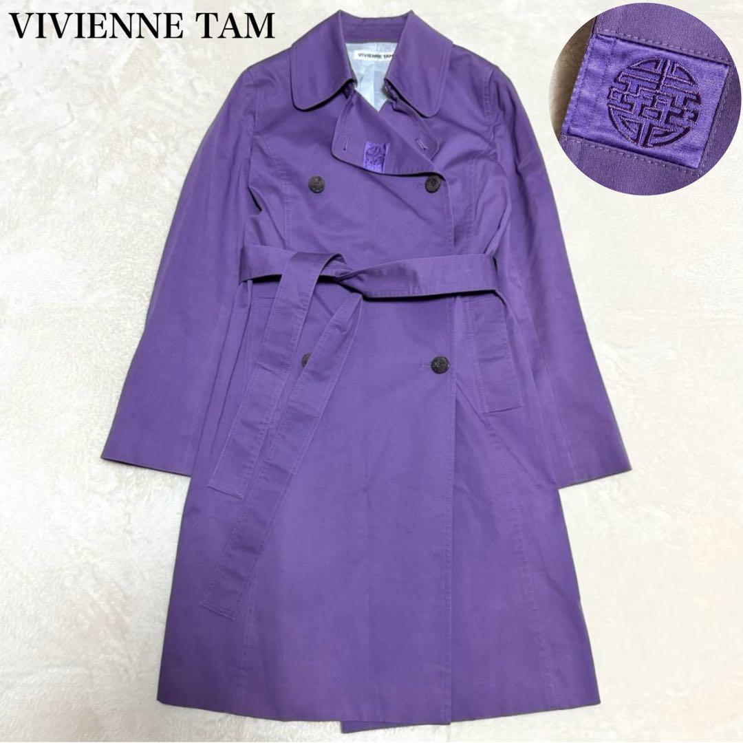 ヴィヴィアンタム トレンチコート 囍刺繍 ベルト付き ダブル コート