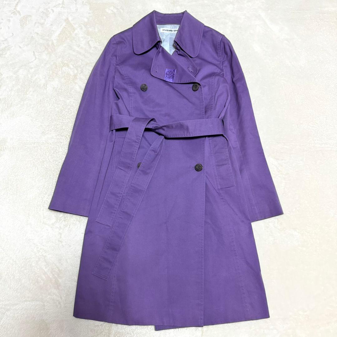 ヴィヴィアンタム トレンチコート 囍刺繍 ベルト付き ダブル コート