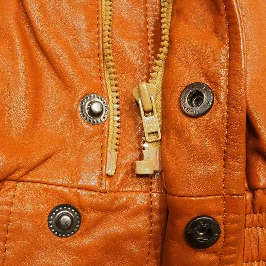 良品】リアルレザージャケット 裏キルティング 本革 ヴィンテージ L