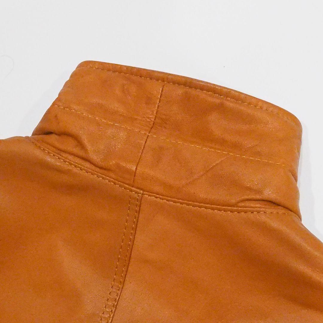 良品】リアルレザージャケット 裏キルティング 本革 ヴィンテージ L