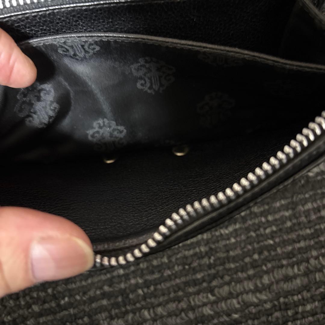 クロムハーツ REC F ZIP レザープレート RINKAN 黒レザー長財布 - メルカリ