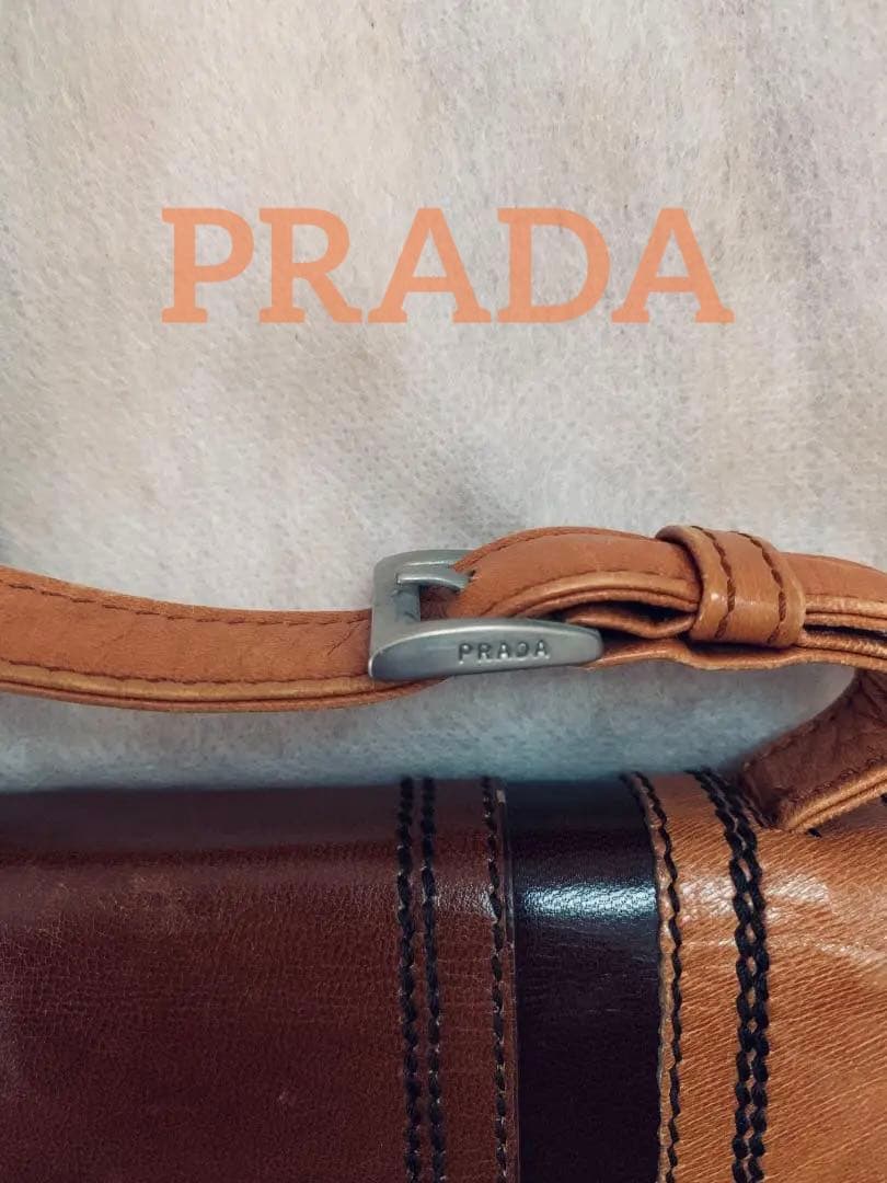 80年代ヴィンテージ PRADA クラッチバック オールレザー - メルカリ
