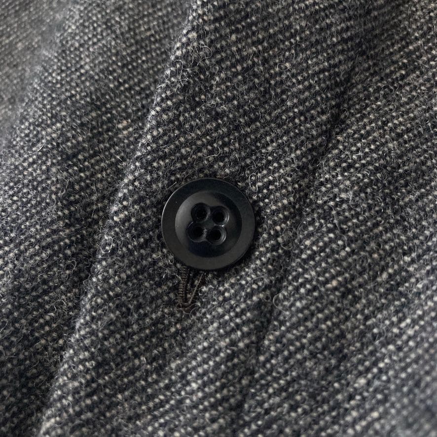 d*2様 【美品】Y's ヨウジヤマモト ウールシャツワンピース マキシ丈