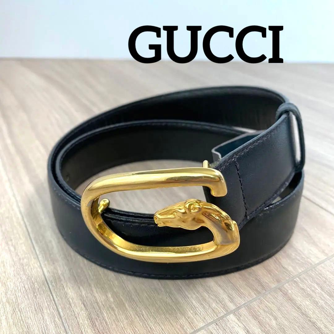 グッチ GUCCI ベルト ホースヘッド Gロゴ