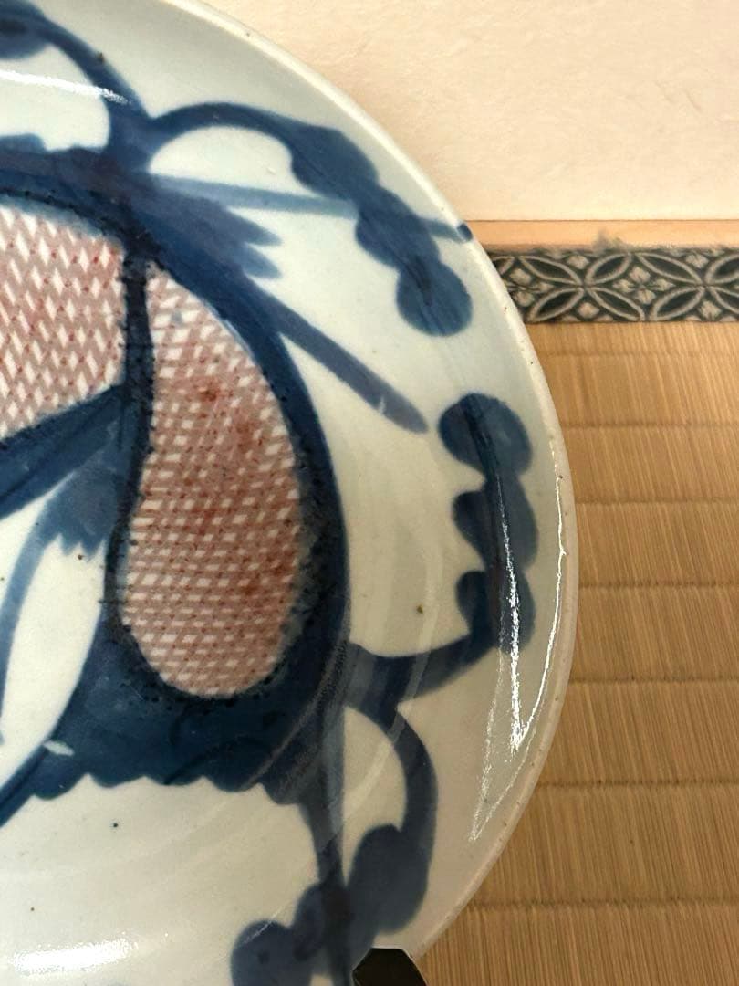 ス*ド様 中国 鯉の図 絵皿 骨董品