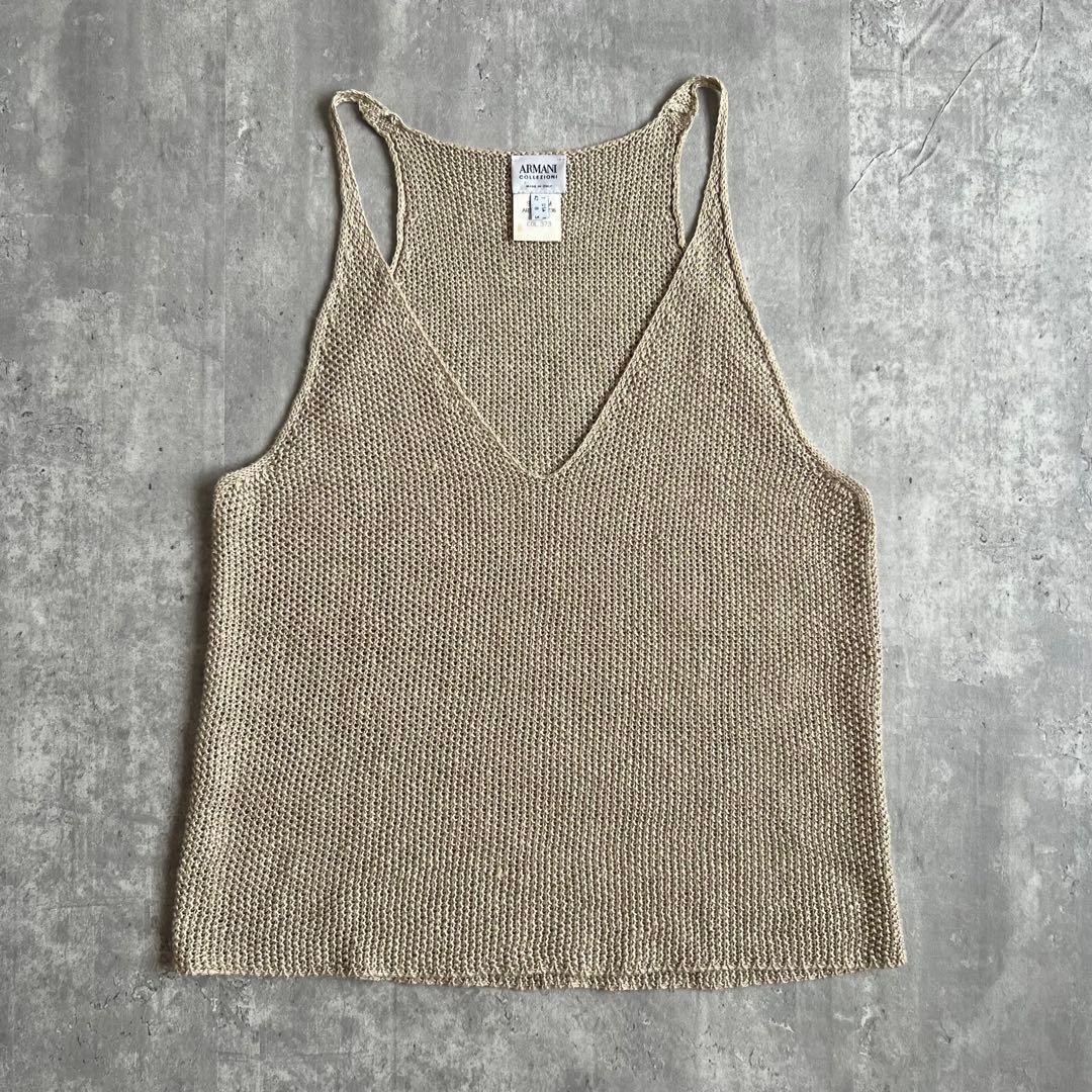 アルマーニコレツォーニ 激レア リネン シャツ＆タンクトップ