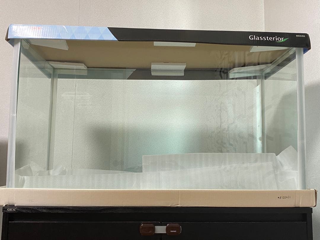 引取限定】90センチ水槽、水槽台 ライト 濾過装置 浄水器5点セット