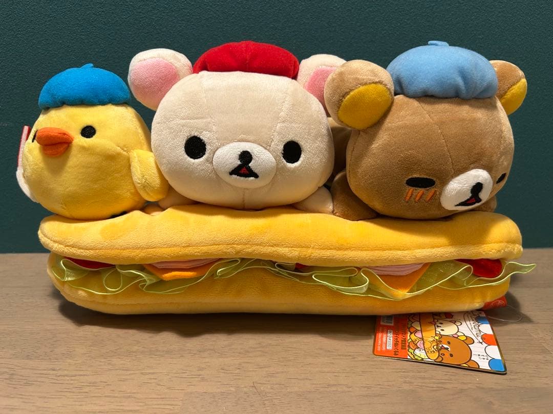 リラックマストア限定 リラックマ サンドイッチ ぬいぐるみ タグ付き