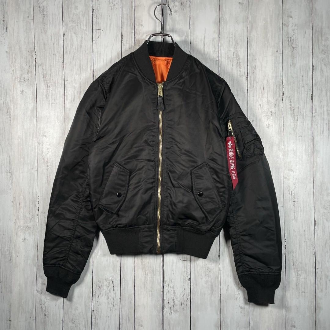 Alpha Industries MA-1 フライトジャケット XS ブラック - メルカリ