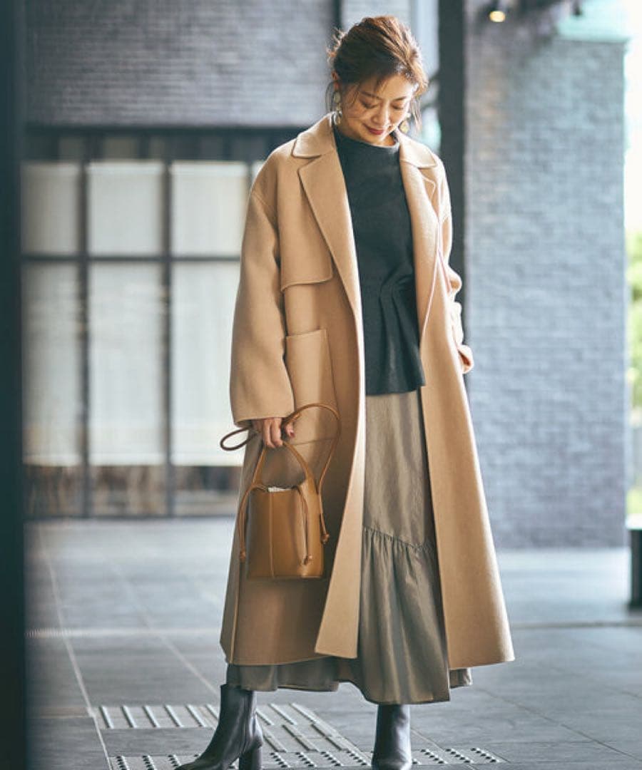 【ROPE】リバーメルトントレンチコート　38 ベージュ ROPÉ(ロペ) / 【シリーズ】リバーメルトントレンチコート (ジャケット