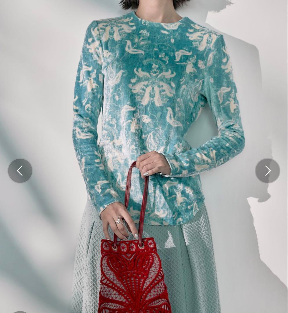 mame kurogouchi 別注Velour Jersey top - メルカリ