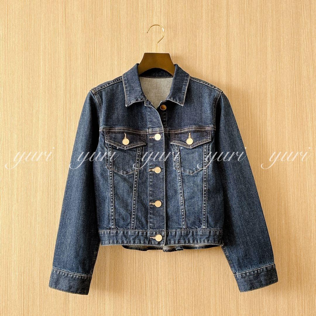 1372】新品 アナイ ストレッチデニムペプラム ジャケット 小さいサイズ