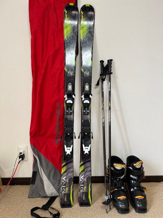 スキー板150 ストック110 スキー靴24.5 セット