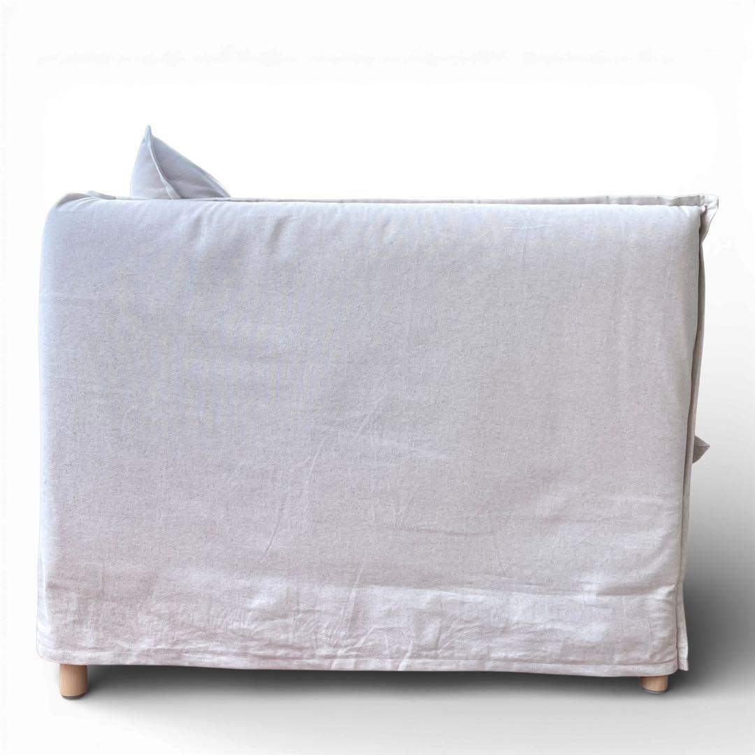 廃盤品】 ikea イケア バックセーレン 1.5人掛 ナチュラル ホワイト