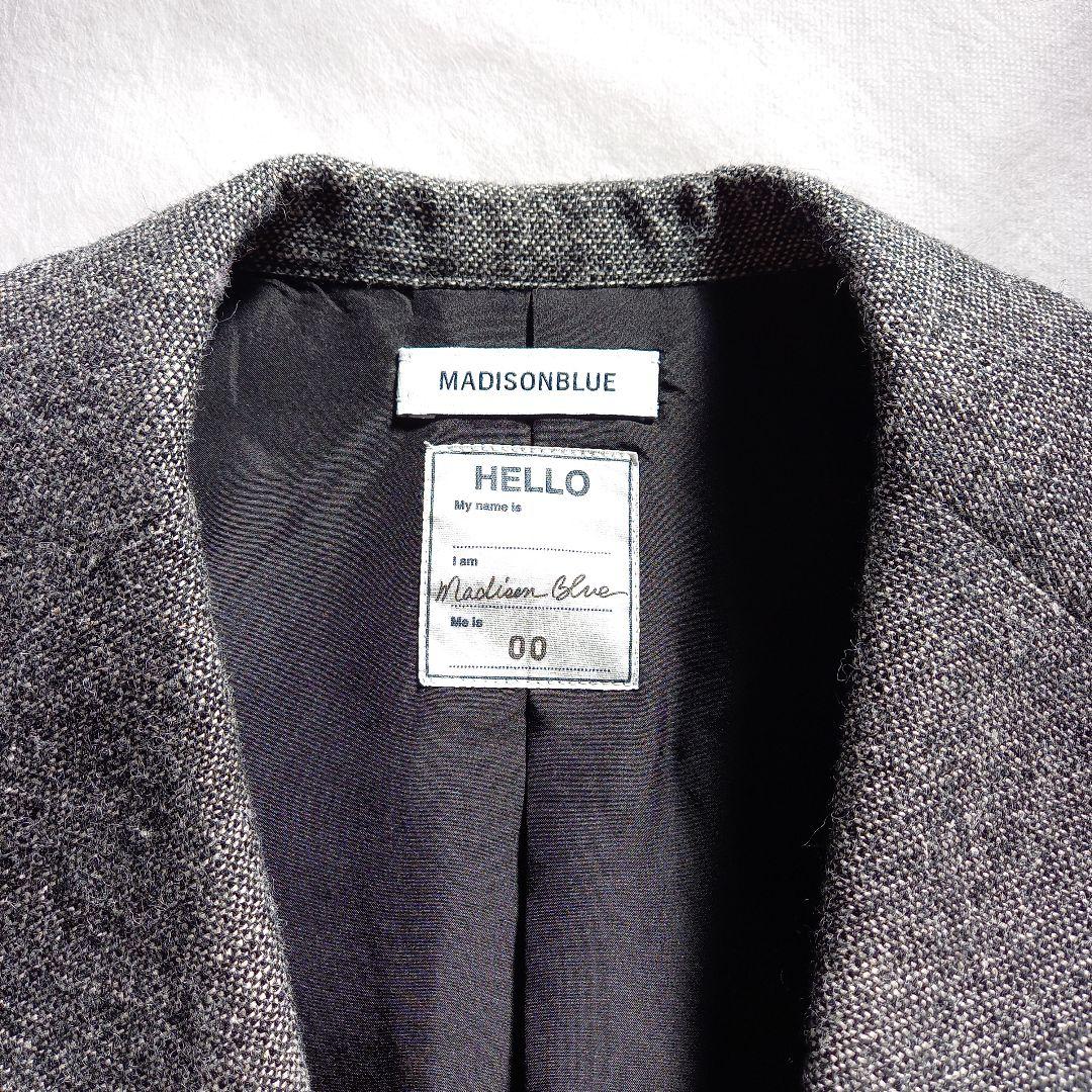 マディソンブルー ウールリネンツイードジャケット 定価13.2万円 秋冬