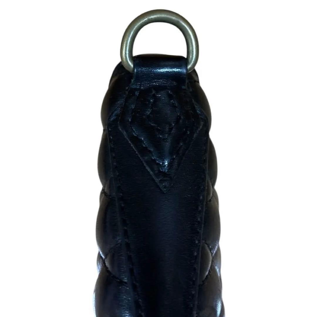 希少 ストームベッカー 三つ折り財布キルティングブラックstormbecker