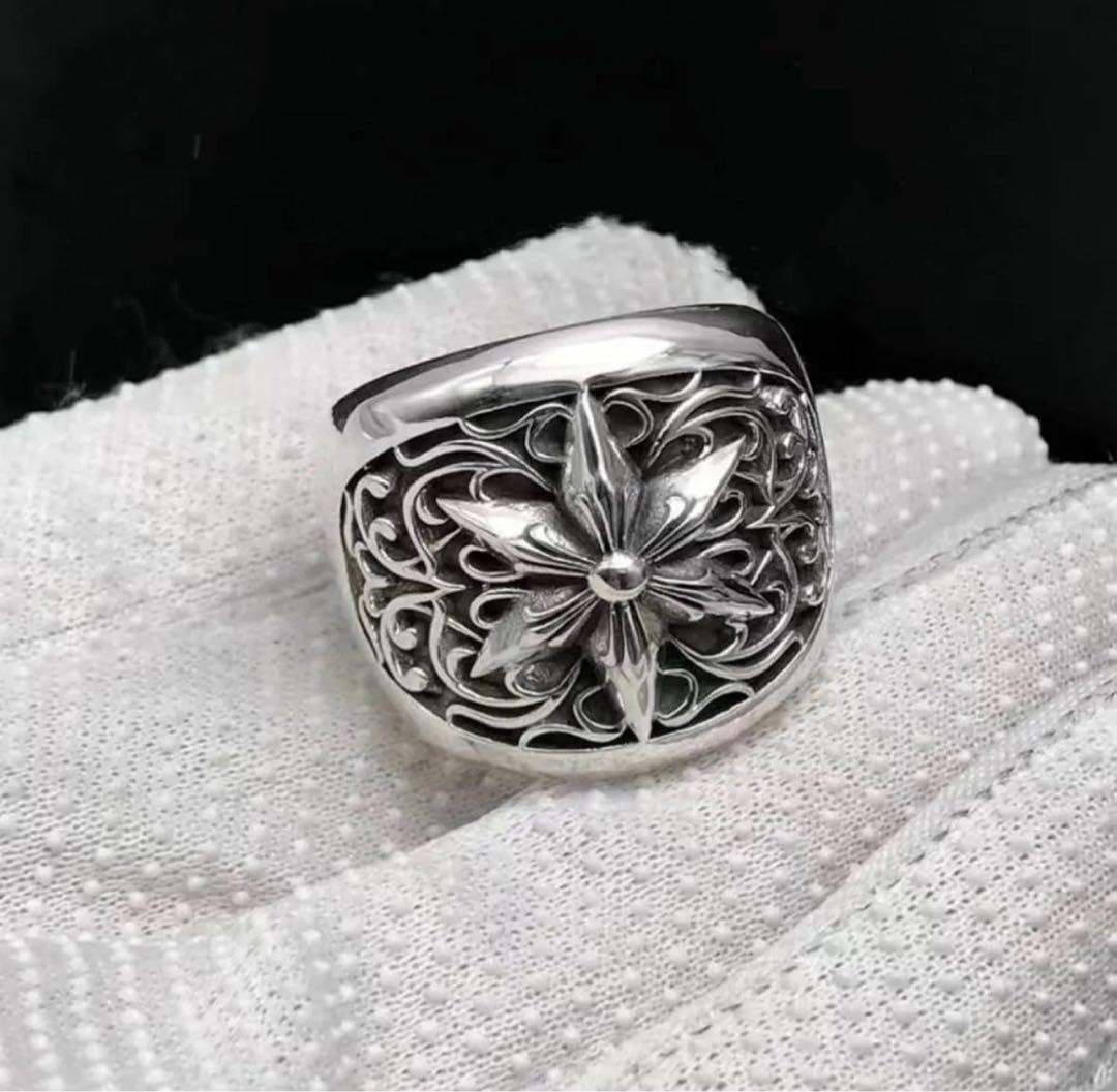 クロムハーツ リング (17号) 大幅値下げ中!! クロムハーツ ◇ キーパーリング ◇ 約 17号 国内インボイス原本コピー