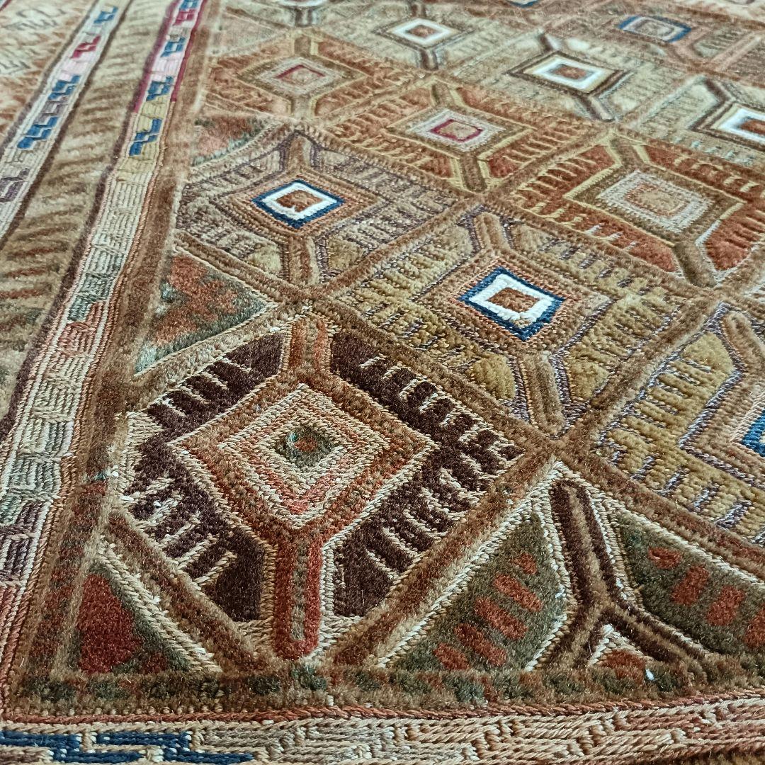 ばらけん様専用】訳あり 大判 L165 マシュワニラグ ヴィンテージラグ