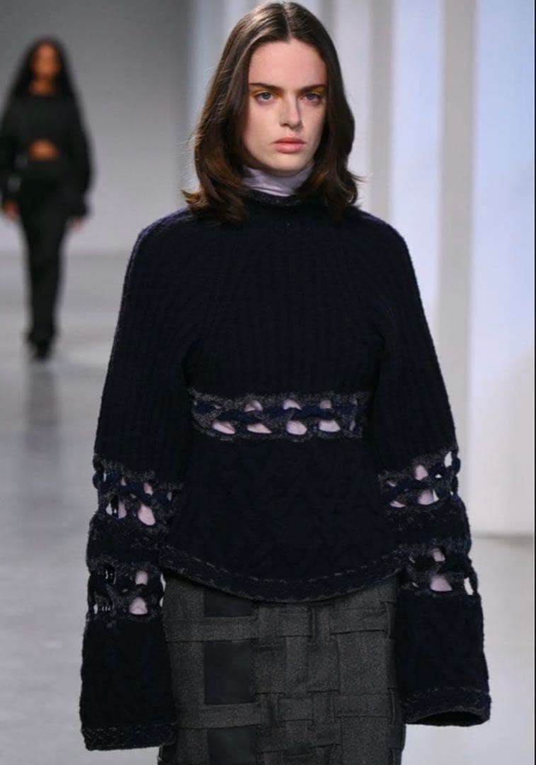 Mame Kurogouchi バスケットパターンコンビネーションニットPO - メルカリ