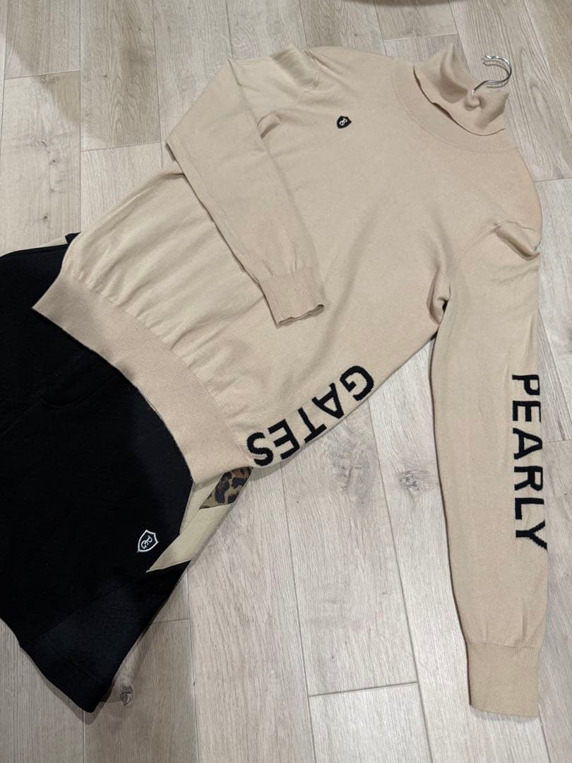 PEARLY GATES タートルネックセーター スカートセット PEARLY GATES タートルネックセーター スカートセット PEARLY GATES