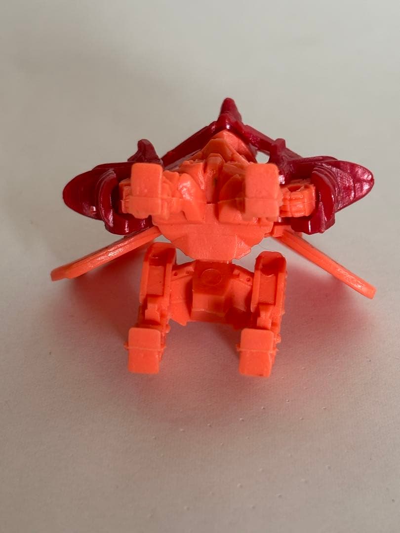 ガン消し 新世大将軍(神馬凰形態)橙 赤色パーツSDガンダム 当時物