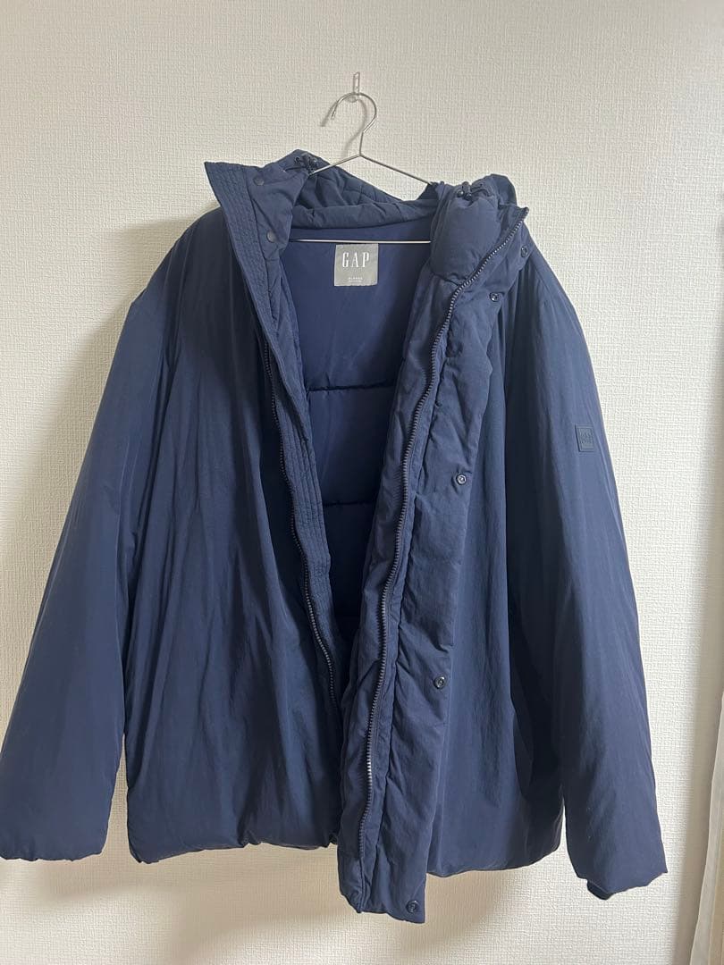GAP ネイビー ダウンジャケット フード付き - メルカリ