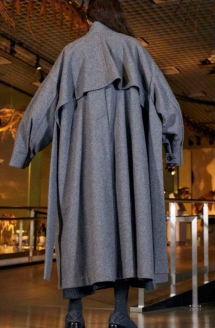 ENFOLD オーバーサイズロングコート ダークグレー 38 - メルカリ