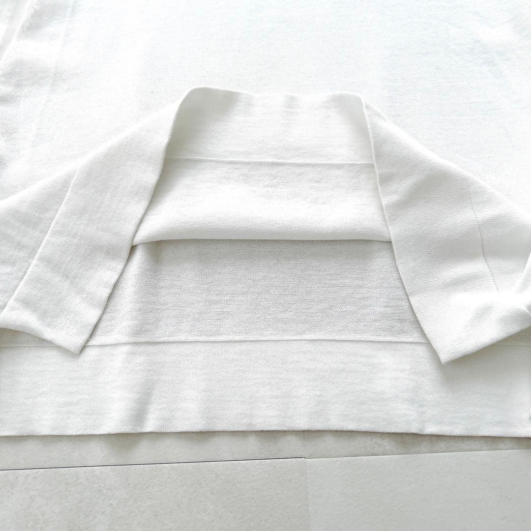 24SSハイククルーネッククロップドセーターシアースリーブ シアー