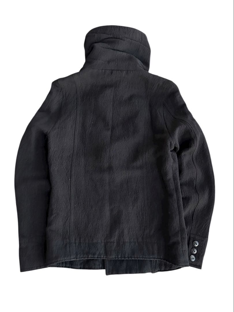 2way high neck button jacket