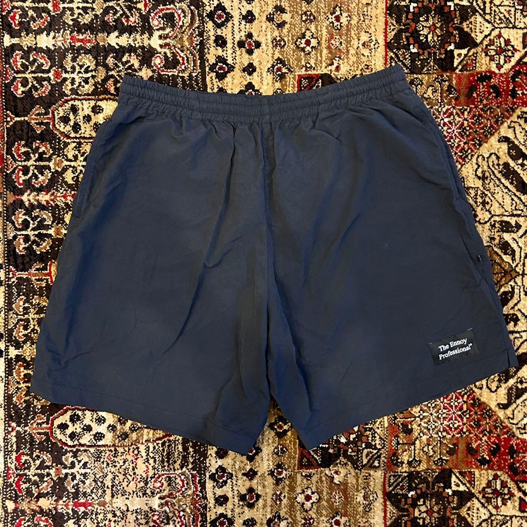 偽物〜様専用】ennoy ナイロンショートパンツ BLACK Lサイズ - メルカリ