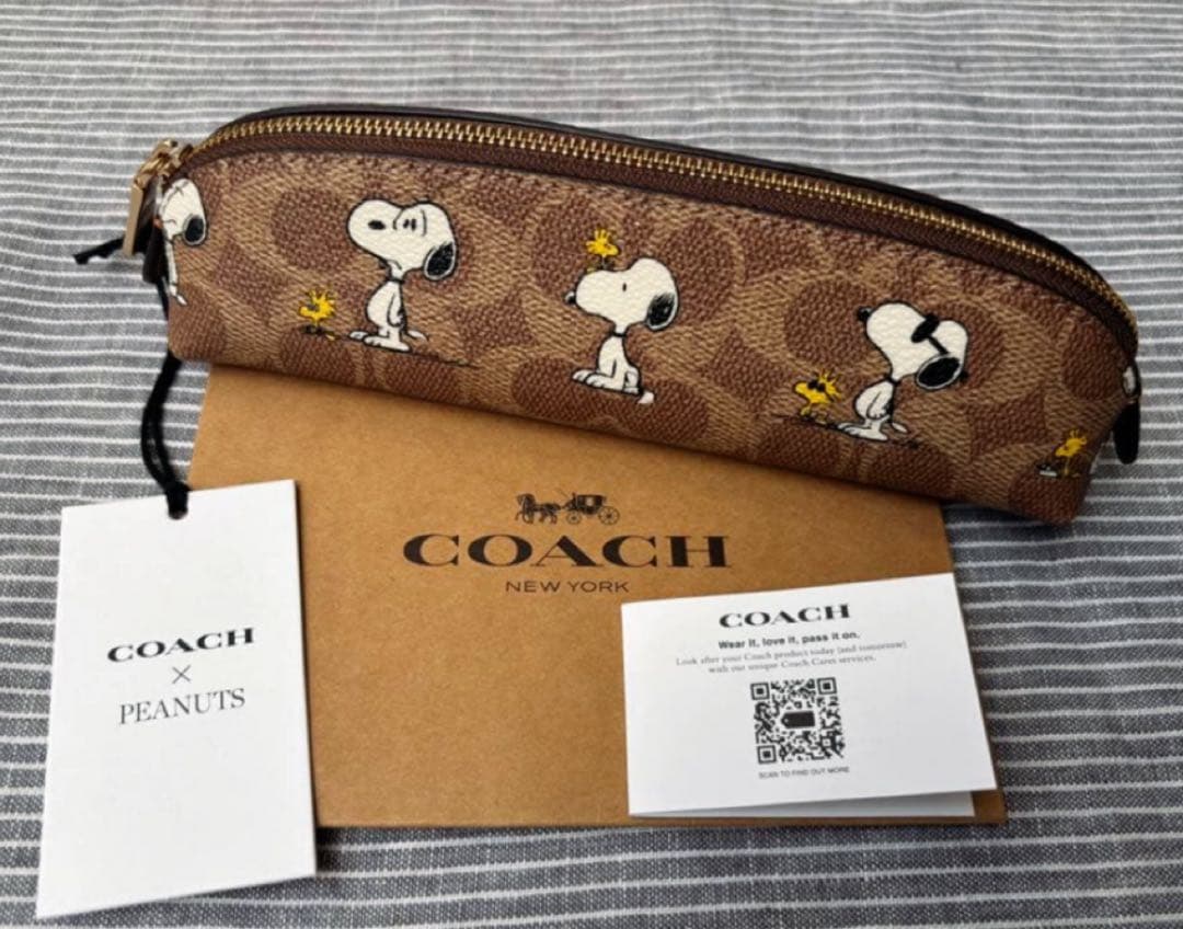 ☆COACH x PEANUTS スヌーピーペンケース未使用☆ - メルカリ