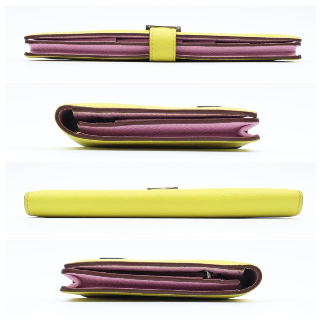 超極美品】HERMES ベアンスフレヴェルソ 長財布 バイカラー エプソン