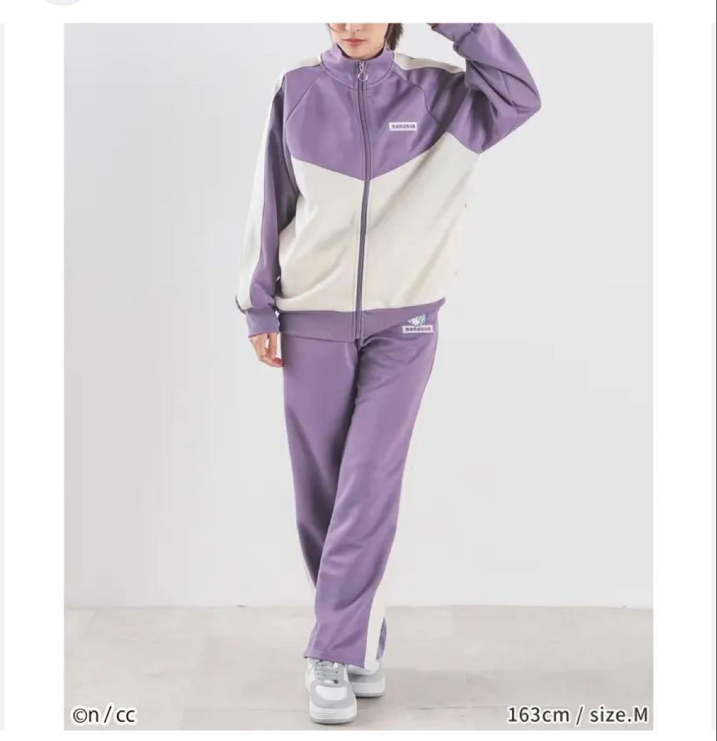 ちいかわ モモンガ ドン・キホーテ限定 ジャージ 上下 セットアップ 紫