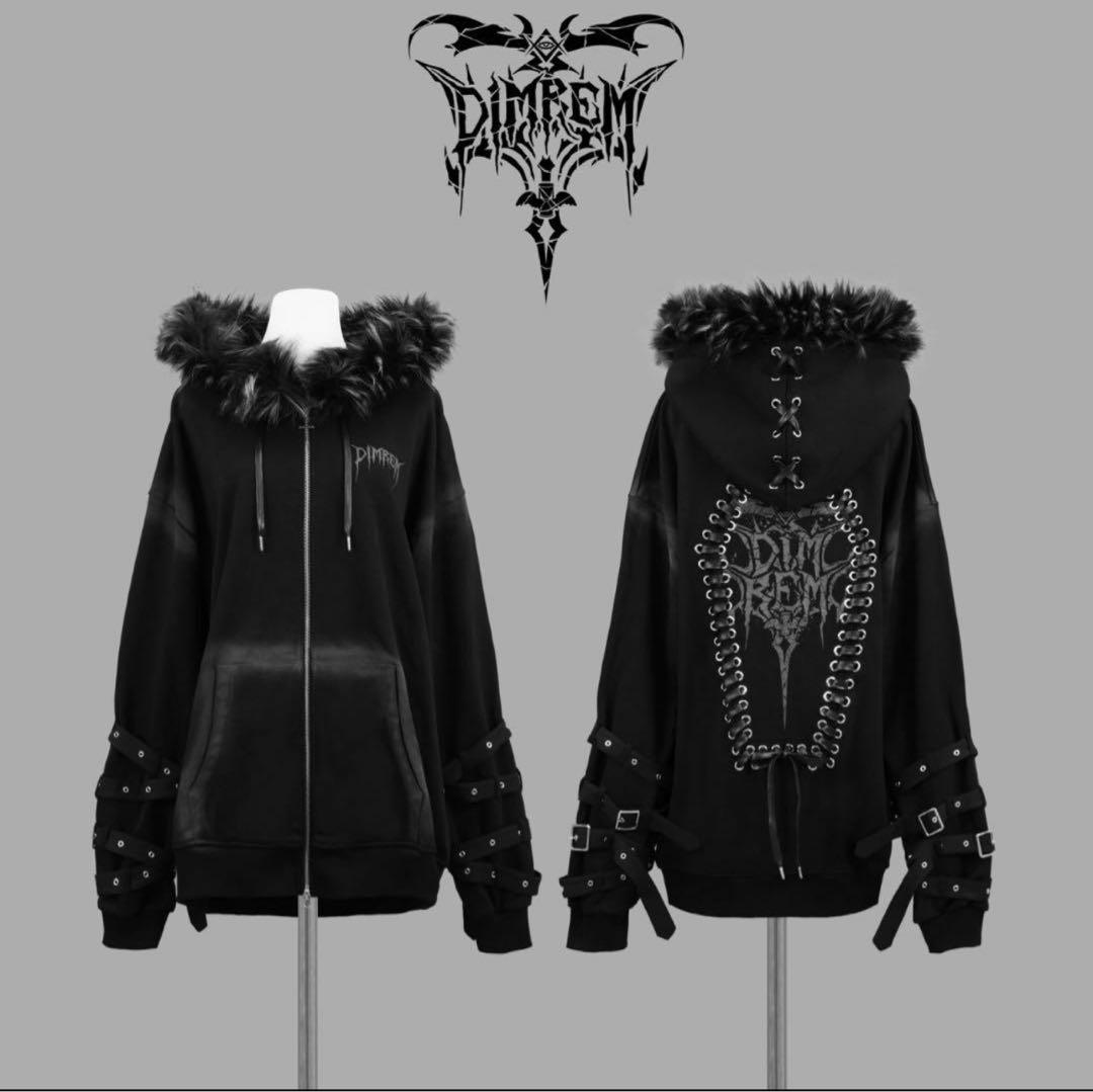 DIMREM【超ハトメファーフードパーカー】 DIMREM【ディムレム】超ハトメファーフードパーカー