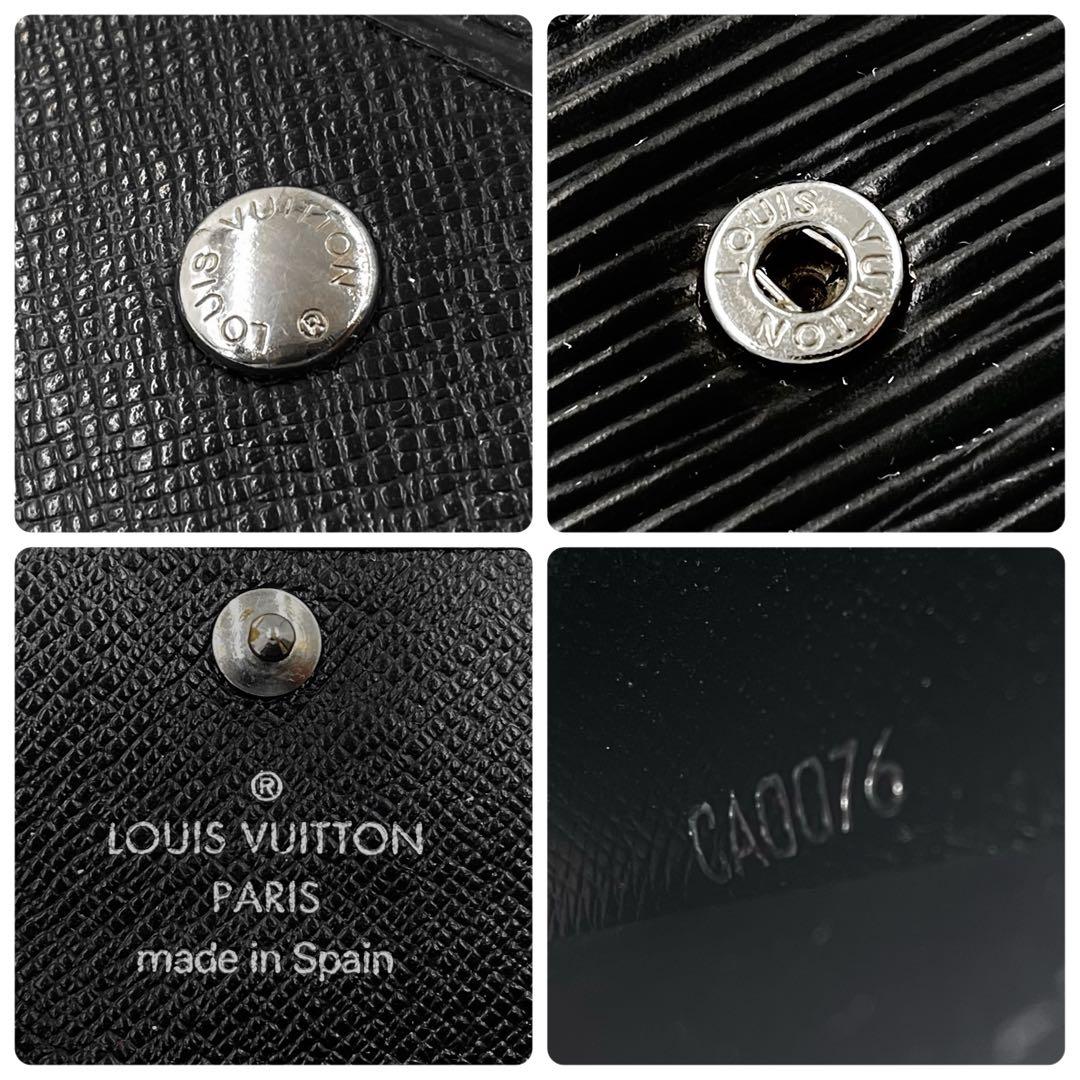 《超美品》 ルイヴィトン エピ ミュルティクレ キーケース 6連 ブラック 黒