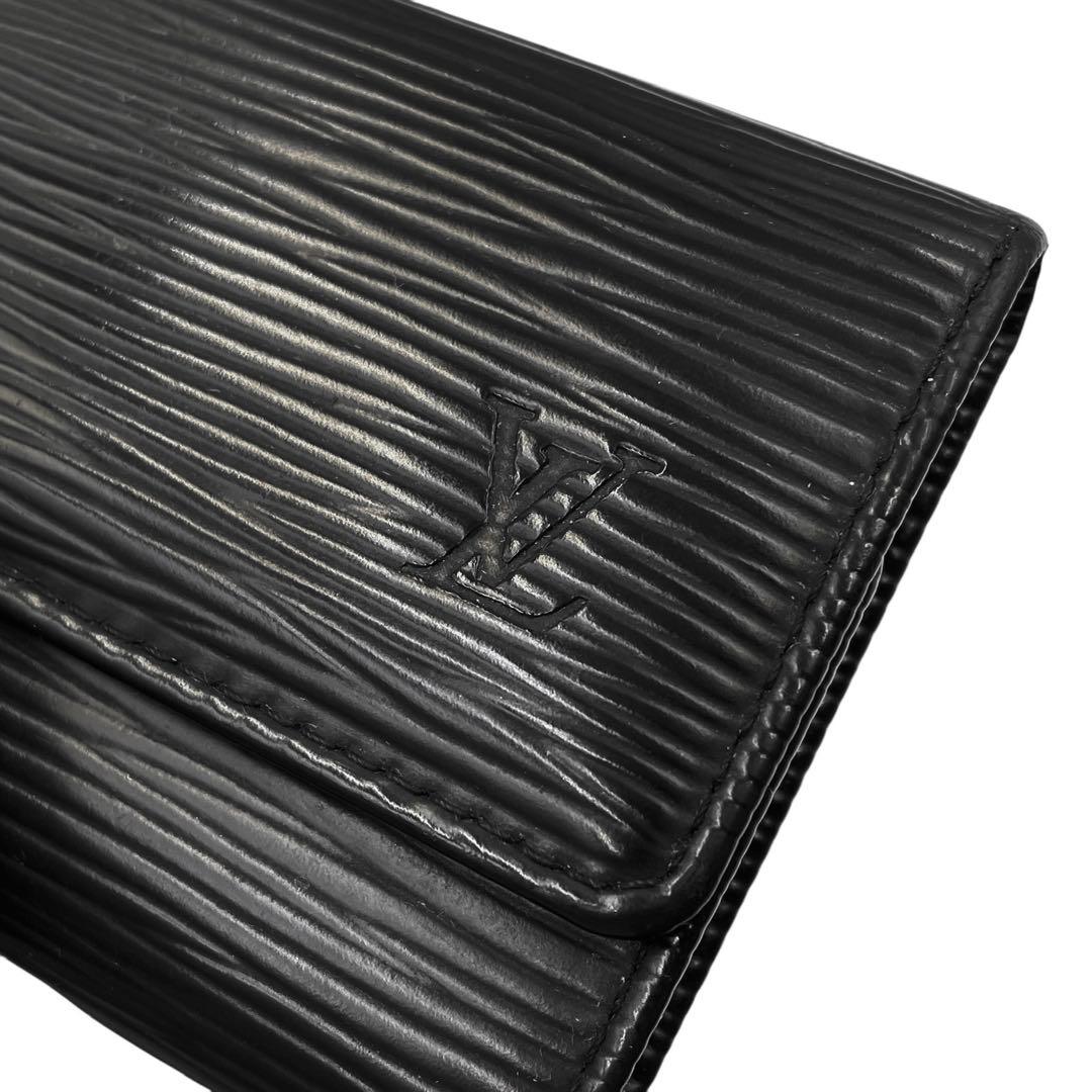 《超美品》 ルイヴィトン エピ ミュルティクレ キーケース 6連 ブラック 黒