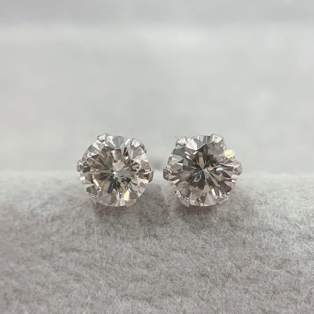 プラチナダイヤモンドピアス　No.43231-1