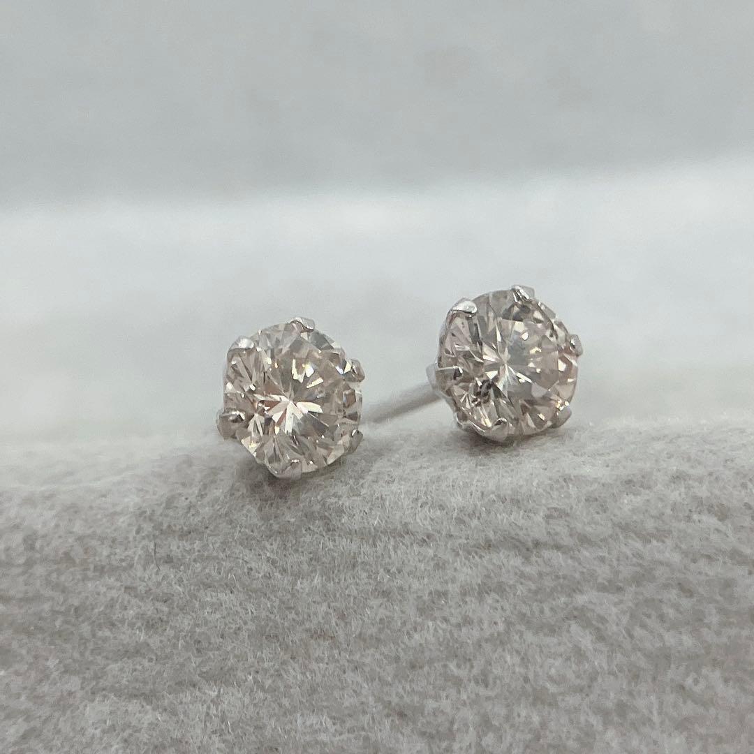 プラチナダイヤモンドピアス　No.43231-1