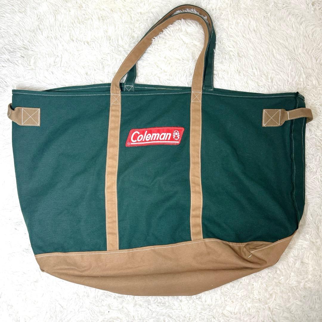 極美品】コールマン 超特大トートバッグ キャンバス ヴィンテージ 丈夫