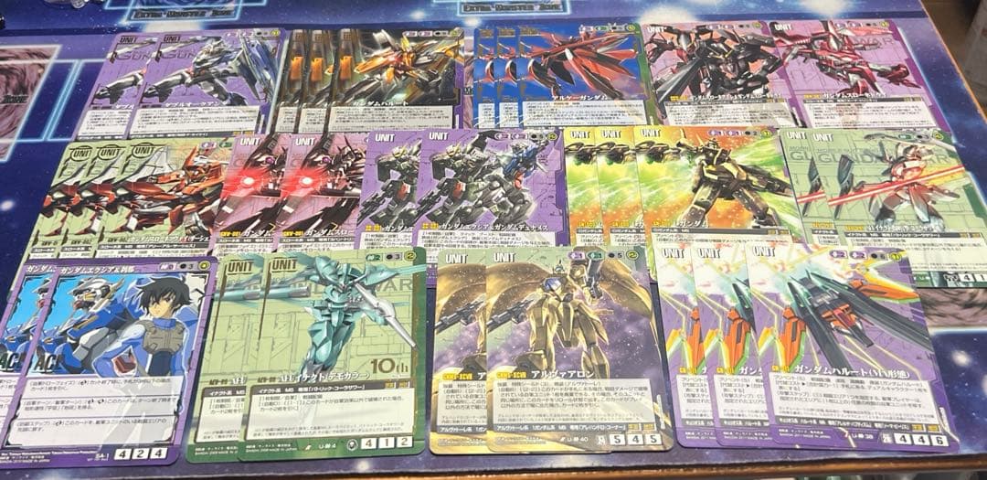 ガンダムウォー　緑紫スローネ　まとめ売りセット ガンダムウォー 緑紫スローネ まとめ売りセット ガンダムウォー 緑紫