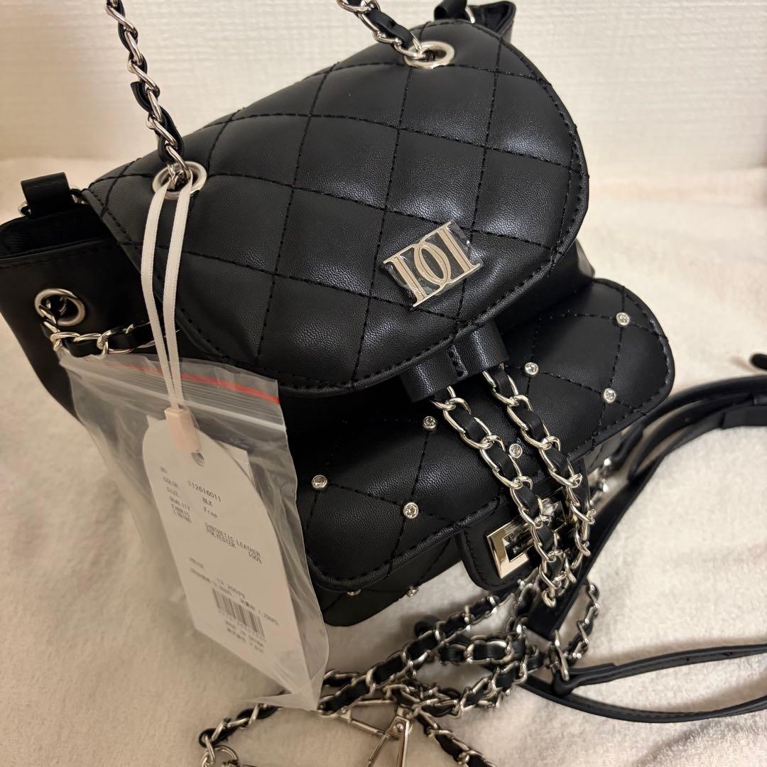 Darich キルティングビジューミニリュック BLK - メルカリ