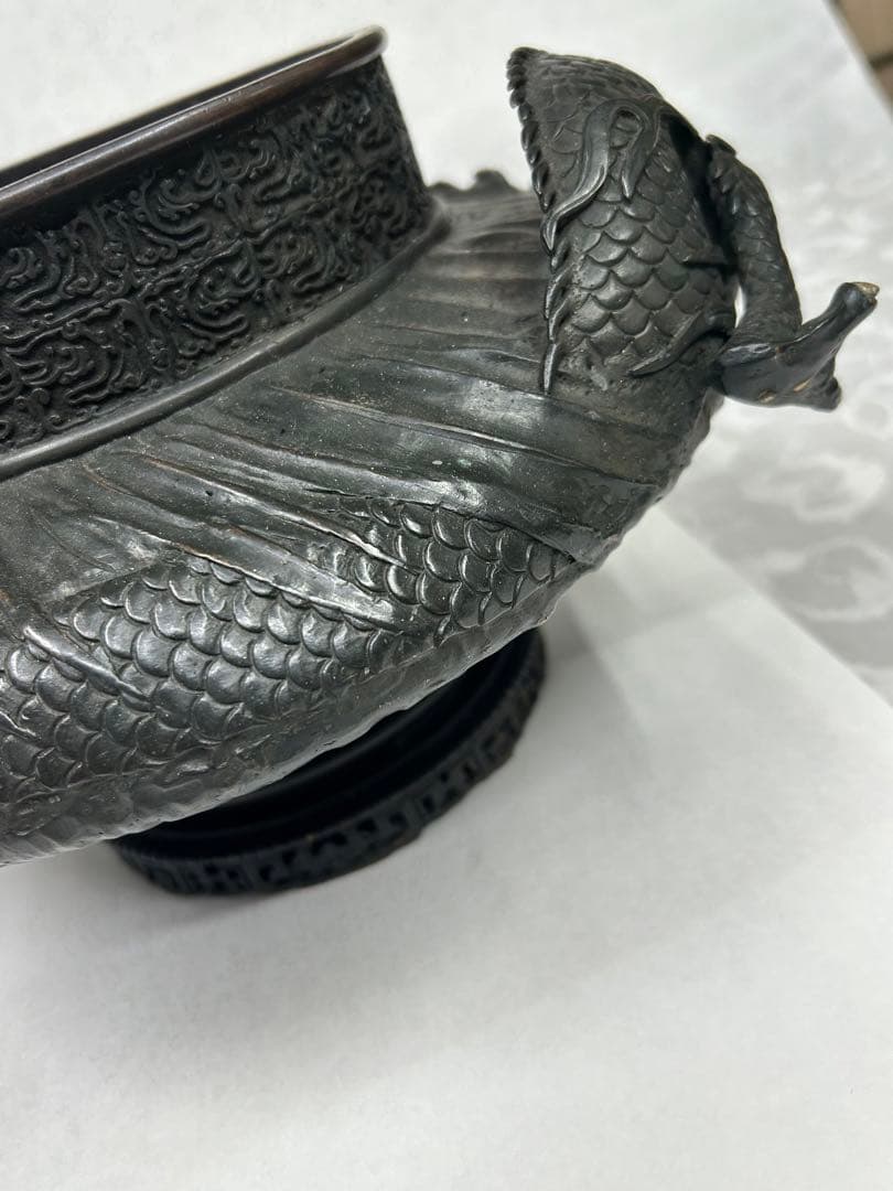 銅 壺 龍 アンティーク 骨董 コレクション 古美術