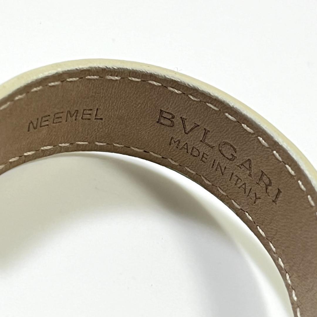 《美品》BVLGARI ブルガリ　パレンテシ バングル レザー ブレスレット