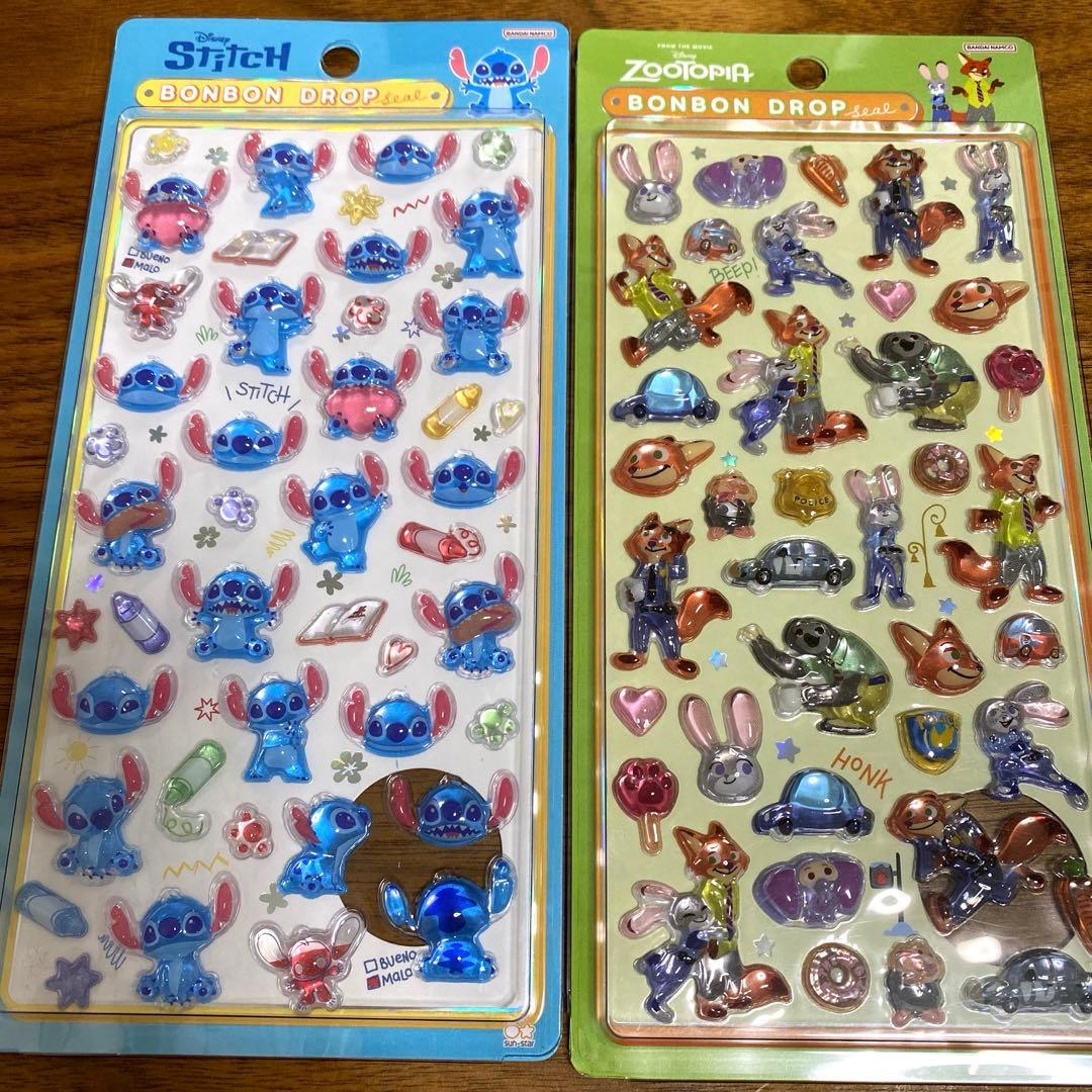 正規品】 ボンボンドロップシール スティッチ ズートピア - メルカリ