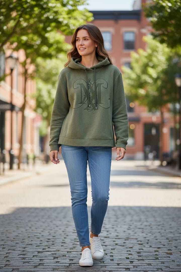 MAX&CO Max Mara ビックM刺繍ロゴ スエット パーカー Lサイズ