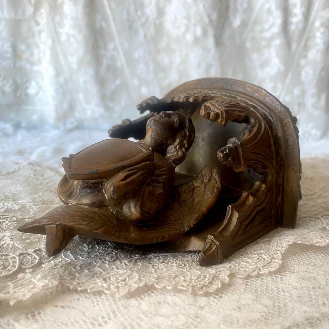 レア】真鍮製天使のコンソール壁掛けエンジェル フランスアンティーク